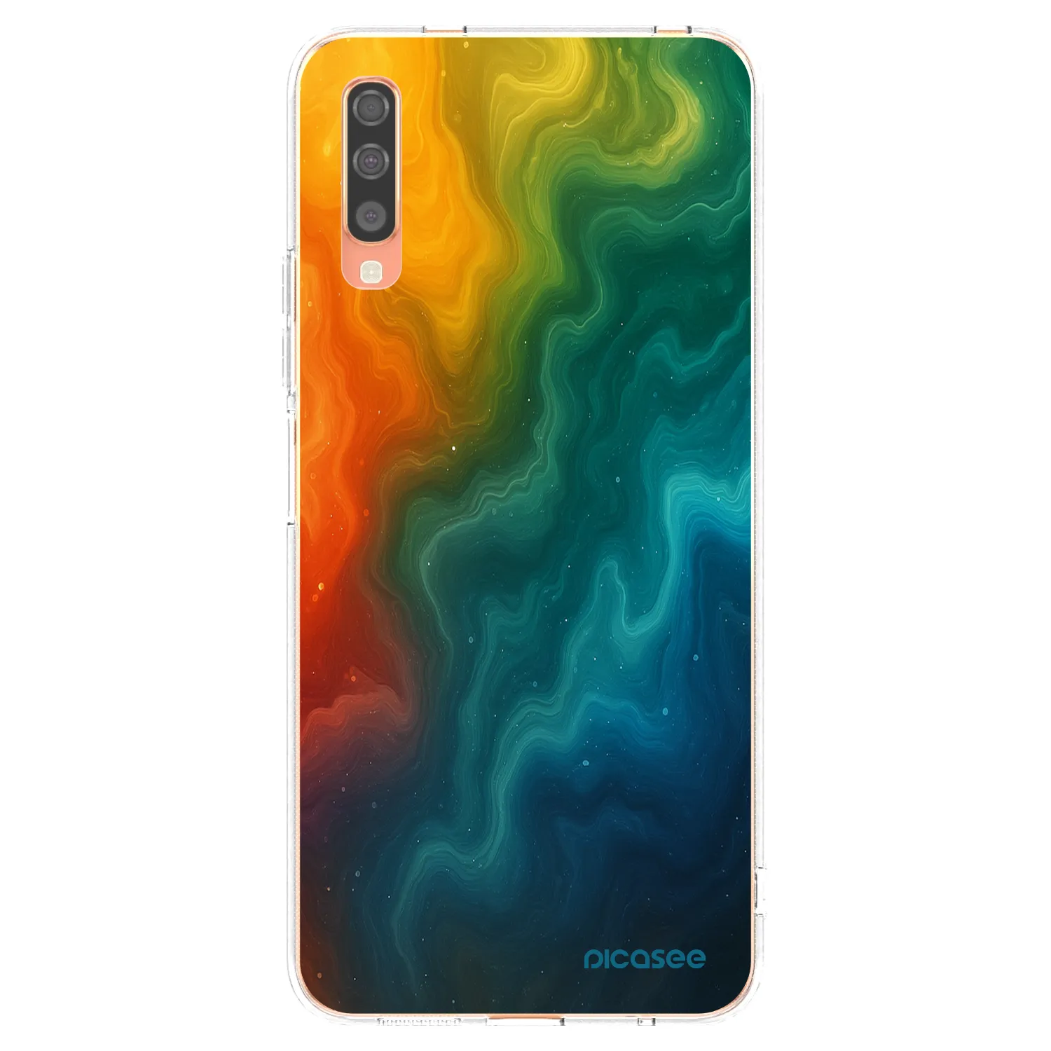 Picasee silikonski prozorni ovitek za Samsung Galaxy A70 A705F - Solar
