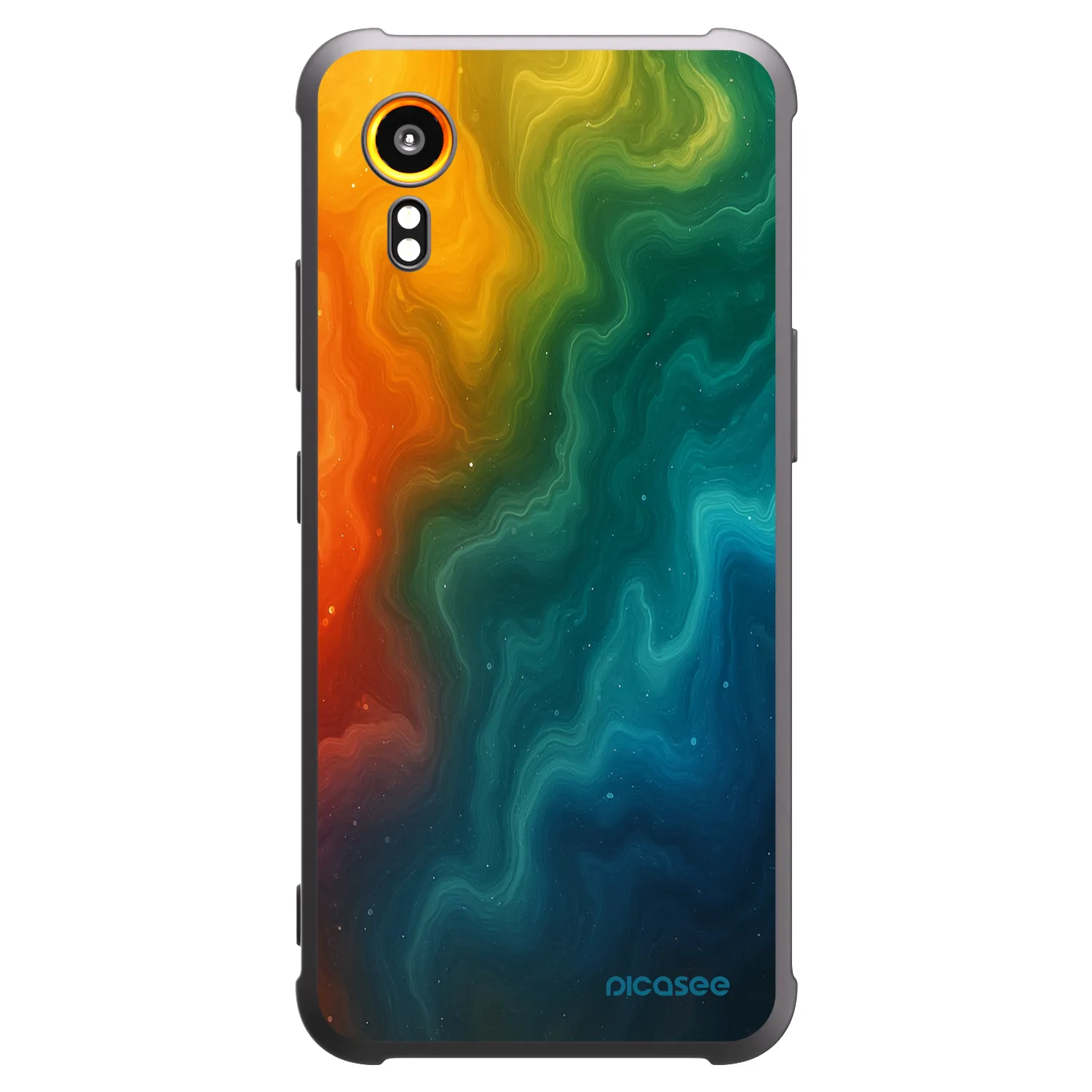 Picasee silikonski črni ovitek za Samsung Galaxy Xcover 7 - Solar