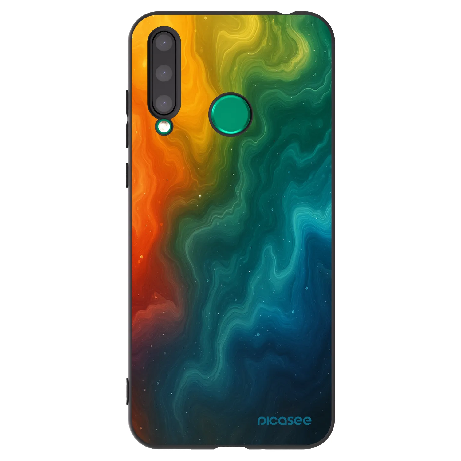 Picasee silikonski črni ovitek za Honor 20 Lite - Solar