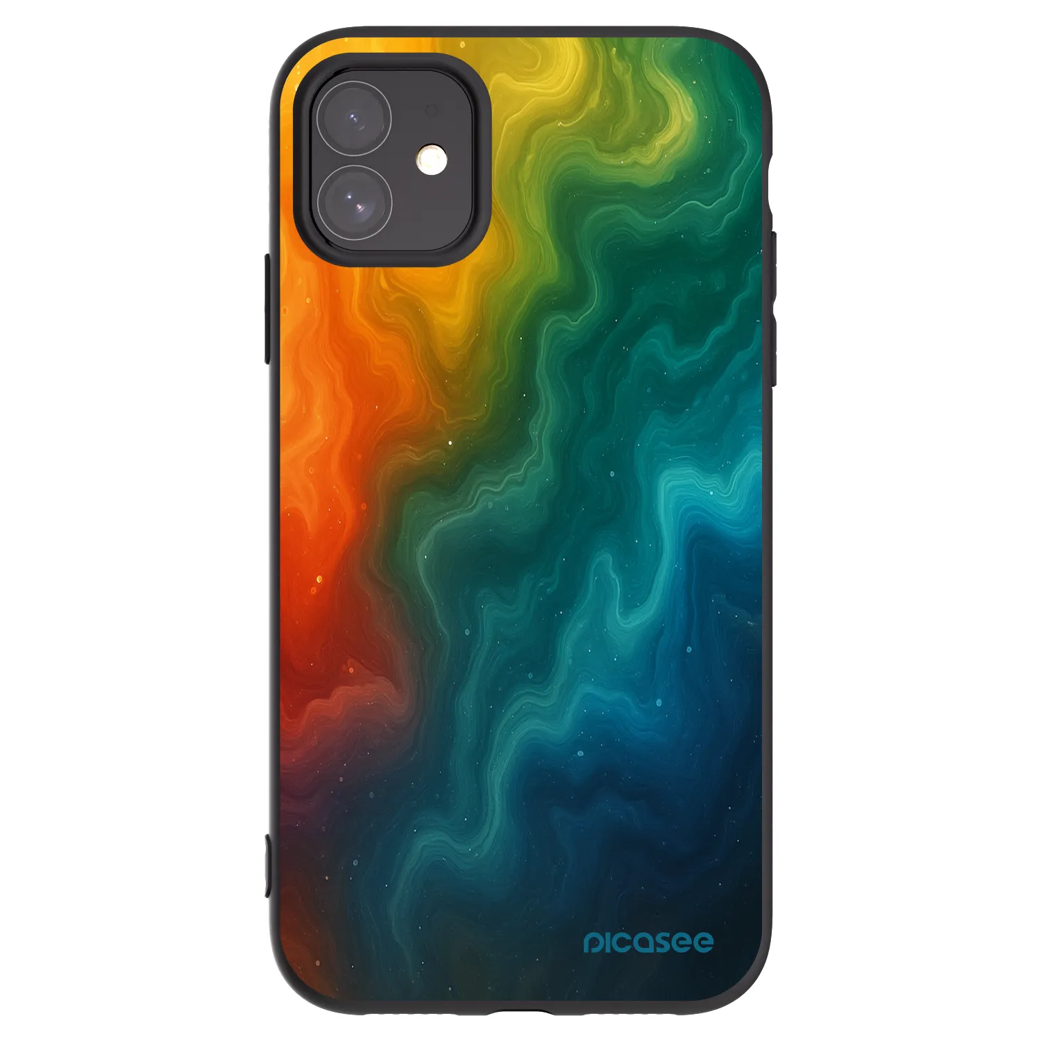 Picasee silikonski črni ovitek za Apple iPhone 11 - Solar