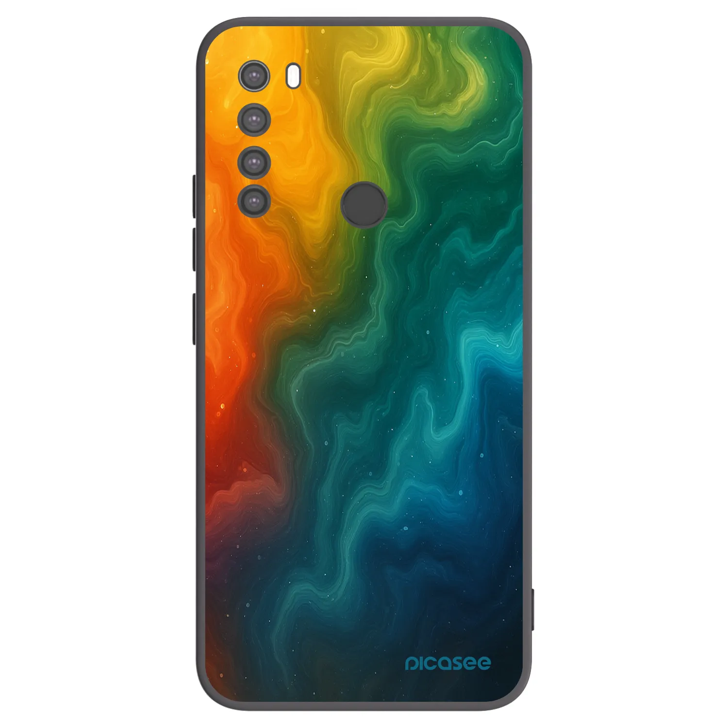 Picasee silikonski črni ovitek za Xiaomi Redmi Note 8 - Solar