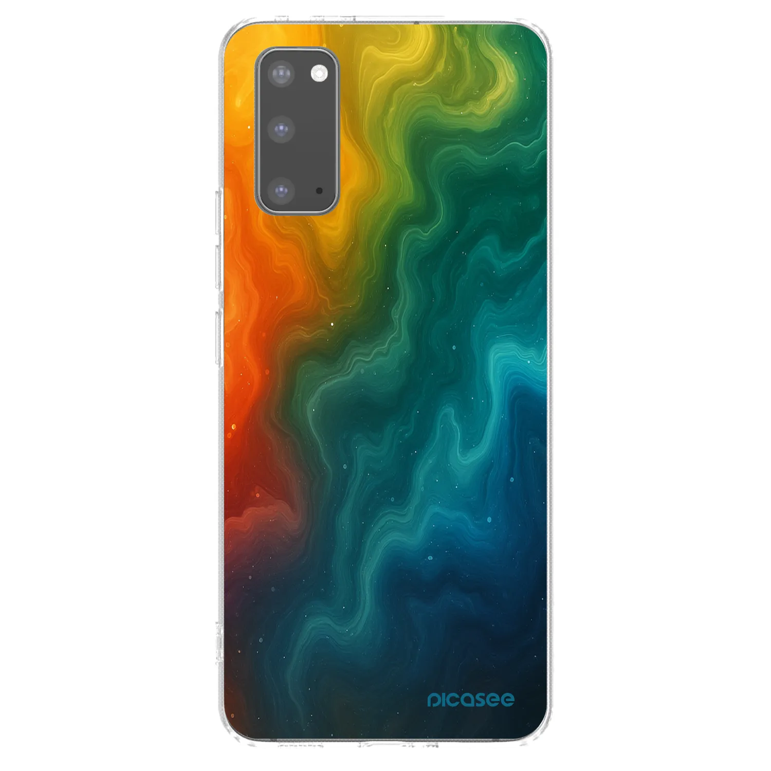 Picasee silikonski prozorni ovitek za Samsung Galaxy S20 G980F - Solar