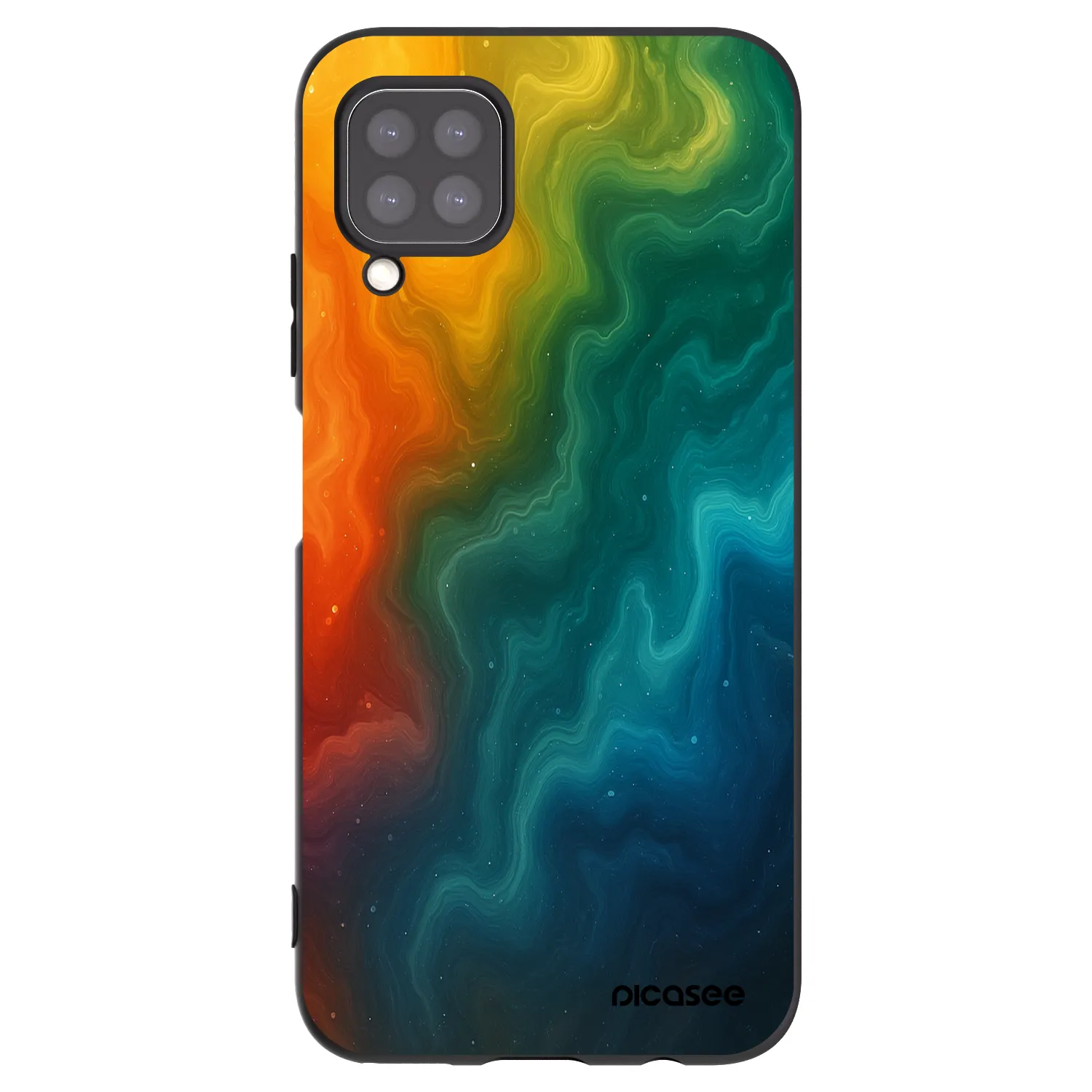 Picasee silikonski črni ovitek za Huawei P40 Lite - Solar