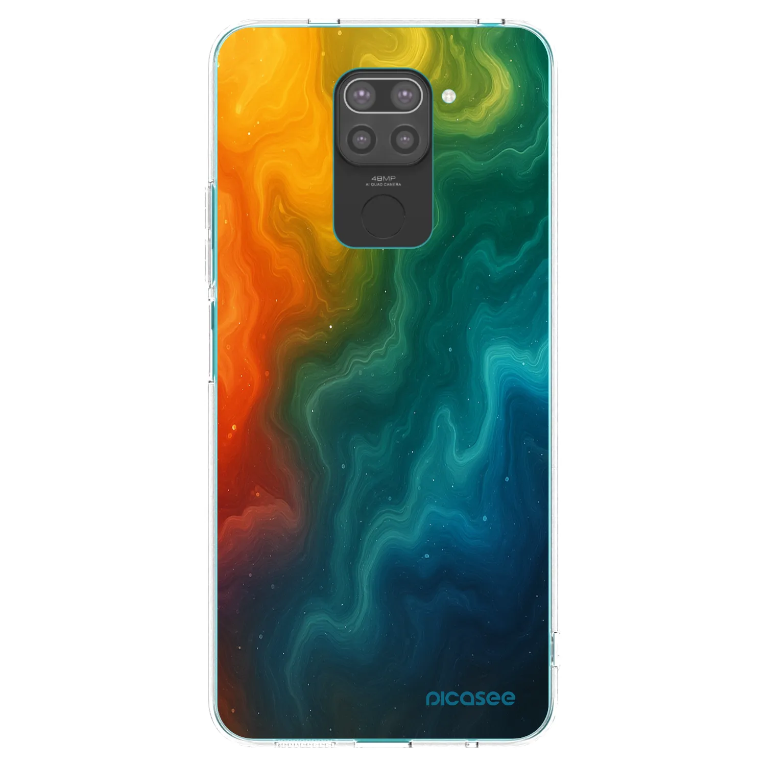 Picasee silikonski črni ovitek za Xiaomi Redmi Note 9 - Solar