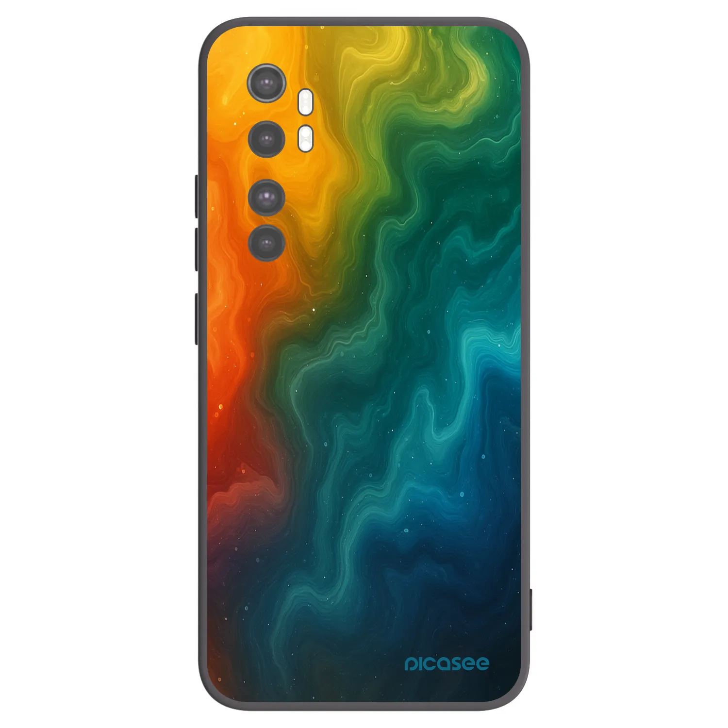 Picasee silikonski črni ovitek za Xiaomi Mi Note 10 Lite - Solar
