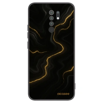 Picasee silikonski črni ovitek za Xiaomi Redmi 9 - Thunder