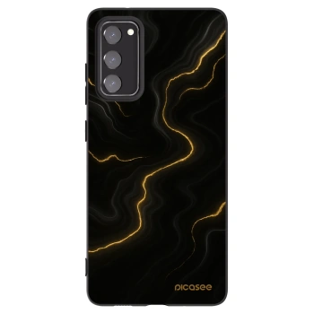 Picasee silikonski črni ovitek za Samsung Galaxy S20 FE - Thunder