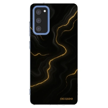 Picasee silikonski prozorni ovitek za Samsung Galaxy S20 FE - Thunder