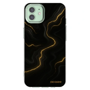 Picasee silikonski prozorni ovitek za Apple iPhone 12 - Thunder