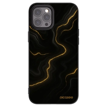 Picasee silikonski črni ovitek za Apple iPhone 12 Pro Max - Thunder