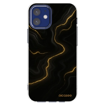 Picasee silikonski prozorni ovitek za Apple iPhone 12 mini - Thunder