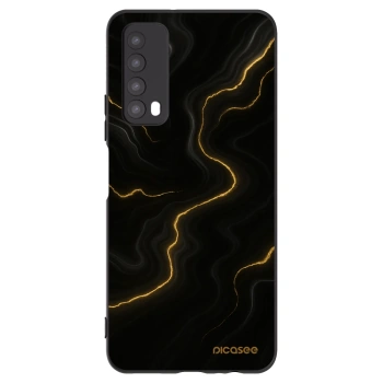 Picasee silikonski črni ovitek za Huawei P Smart 2021 - Thunder