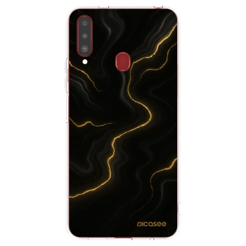 Picasee silikonski prozorni ovitek za Samsung Galaxy A20s - Thunder