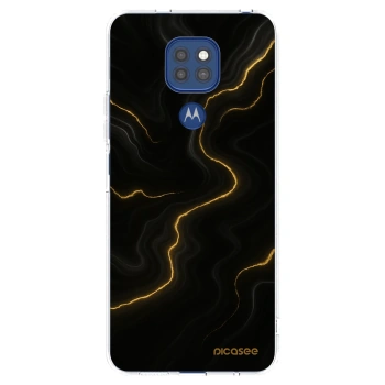 Picasee silikonski prozorni ovitek za Motorola Moto G9 Play - Thunder