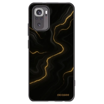 Picasee silikonski črni ovitek za Xiaomi Redmi Note 10 - Thunder