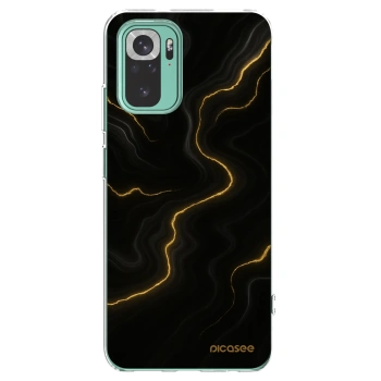 Picasee silikonski prozorni ovitek za Xiaomi Redmi Note 10 Pro - Thunder