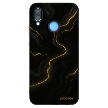Picasee silikonski črni ovitek za Huawei P20 Lite - Thunder