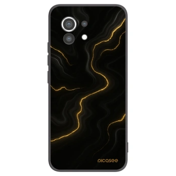 Picasee silikonski črni ovitek za Xiaomi Mi 11 - Thunder