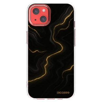 Picasee silikonski prozorni ovitek za Apple iPhone 13 - Thunder