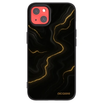 Picasee silikonski črni ovitek za Apple iPhone 13 - Thunder