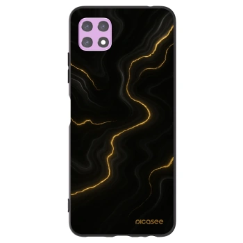 Picasee silikonski črni ovitek za Samsung Galaxy A22 A226B 5G - Thunder