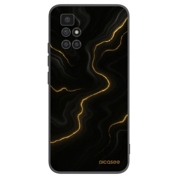 Picasee silikonski črni ovitek za Xiaomi Redmi 10 - Thunder
