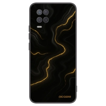 Picasee silikonski črni ovitek za Realme 8 5G - Thunder