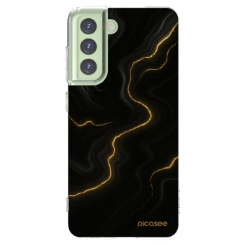 Picasee silikonski prozorni ovitek za Samsung Galaxy S21 FE 5G - Thunder