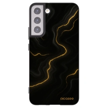 Picasee silikonski črni ovitek za Samsung Galaxy S22+ 5G - Thunder