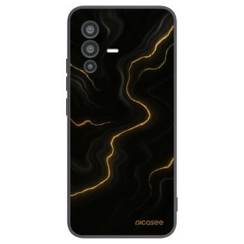 Picasee silikonski črni ovitek za Vivo V23 5G - Thunder