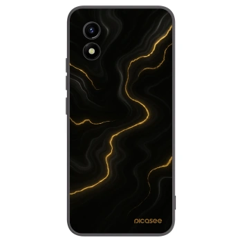 Picasee silikonski črni ovitek za Vivo Y01 - Thunder