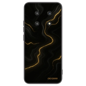 Picasee silikonski črni ovitek za Honor Magic4 Lite 5G - Thunder