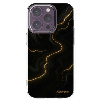 Picasee silikonski prozorni ovitek za Apple iPhone 14 Pro - Thunder