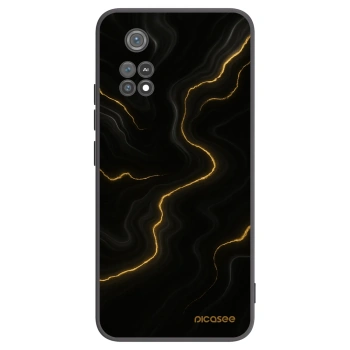 Picasee silikonski črni ovitek za Xiaomi Poco M4 Pro - Thunder