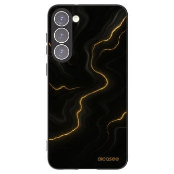 Picasee silikonski črni ovitek za Samsung Galaxy S23+ 5G - Thunder