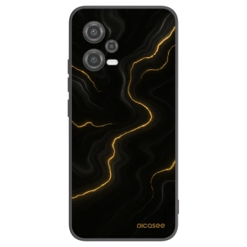 Picasee silikonski črni ovitek za Xiaomi Poco X5 - Thunder