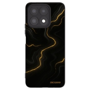 Picasee silikonski črni ovitek za Honor X8a - Thunder