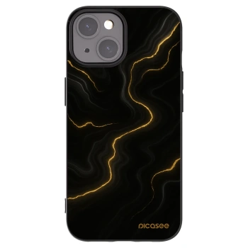Picasee silikonski črni ovitek za Apple iPhone 15 - Thunder