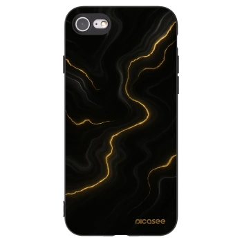 Picasee silikonski črni ovitek za Apple iPhone 7 - Thunder