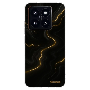 Picasee silikonski prozorni ovitek za Xiaomi 14 Pro - Thunder