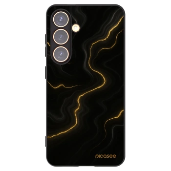 Picasee silikonski črni ovitek za Samsung Galaxy S24 S921B 5G - Thunder