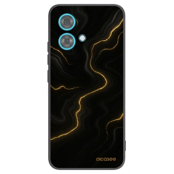 Picasee silikonski črni ovitek za Motorola Edge 40 Neo - Thunder