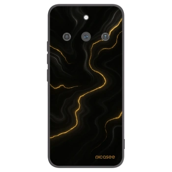 Picasee silikonski črni ovitek za Realme 11 Pro+ - Thunder