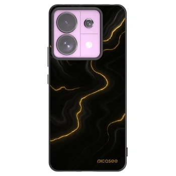 Picasee silikonski črni ovitek za Xiaomi Redmi Note 13 Pro 5G - Thunder