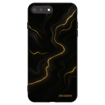 Picasee silikonski črni ovitek za Apple iPhone 8 Plus - Thunder