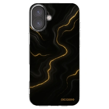 Picasee silikonski prozorni ovitek za Apple iPhone 16 Plus - Thunder