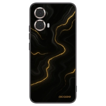 Picasee silikonski črni ovitek za Motorola Moto G85 - Thunder