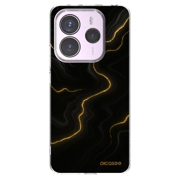Picasee silikonski prozorni ovitek za Xiaomi Redmi Note 14 5G - Thunder