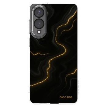 Picasee silikonski prozorni ovitek za Samsung Galaxy S25 Edge 5G - Thunder