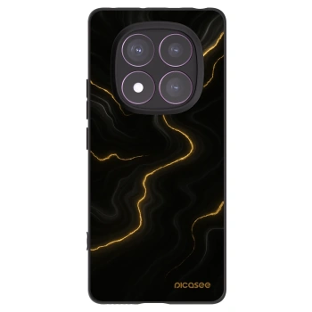 Picasee silikonski črni ovitek za Xiaomi Redmi Note 14 Pro 4G - Thunder